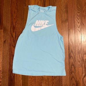 Nike, Small Baby Blue Sleeveless Tank Top